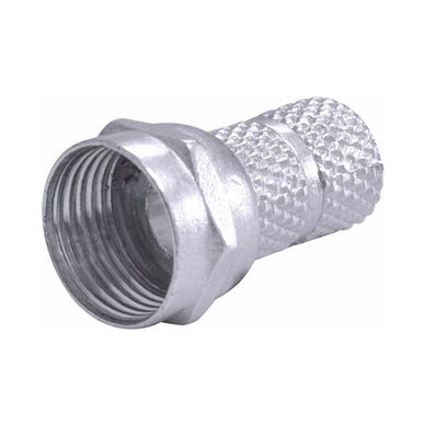 Conector F Rosca Rg6 com 4 Peas