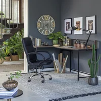 Cadeira de Escritório Michellin Preta Just Home Collection