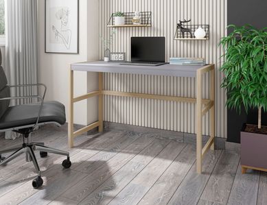 Escrivaninha Cinthia 90X55cm Cinza Heflex