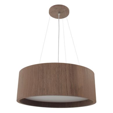 Pendente Wood Redondo 40cm 4x E27 Imbuia