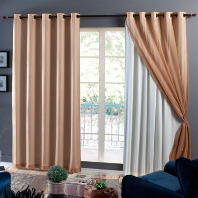 Cortina Lira com Forro 250Cmx380 Cm Fendi