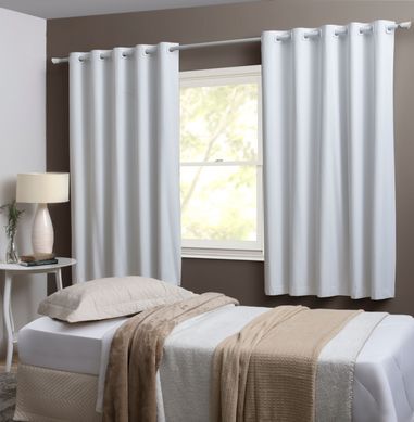 Cortina Blackout 100% mega 250cm x 3,80m Branco