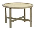 Mesa Lateral Madeira Rattan Just Home Collection