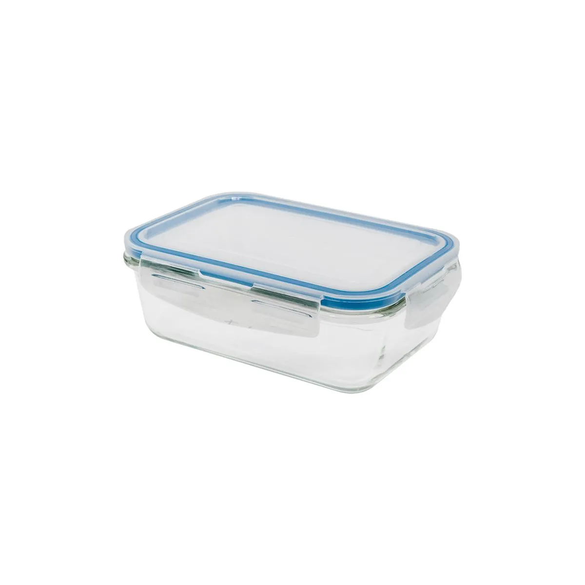 Pote de Vidro Retangular com Tampa Transparente 840ml 19,4cmx6,7cmx13,3cm Oikos, marca Oikos - Foto Principal
