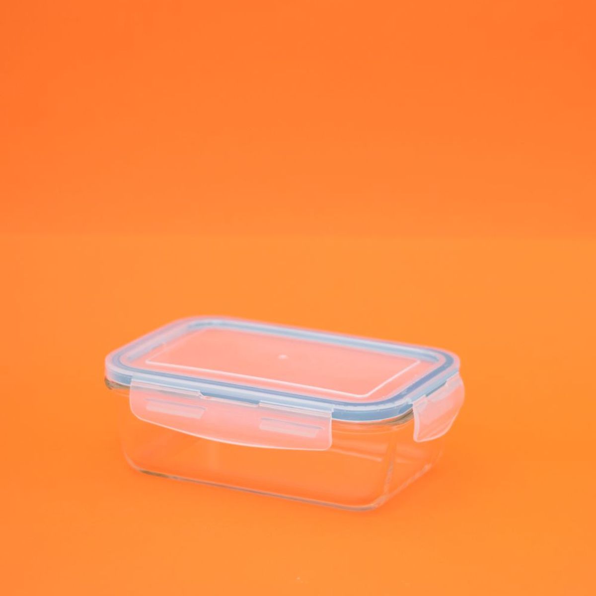 Pote de Vidro Retangular com Tampa Transparente 840ml 19,4cmx6,7cmx13,3cm Oikos, marca Oikos - Foto 2
