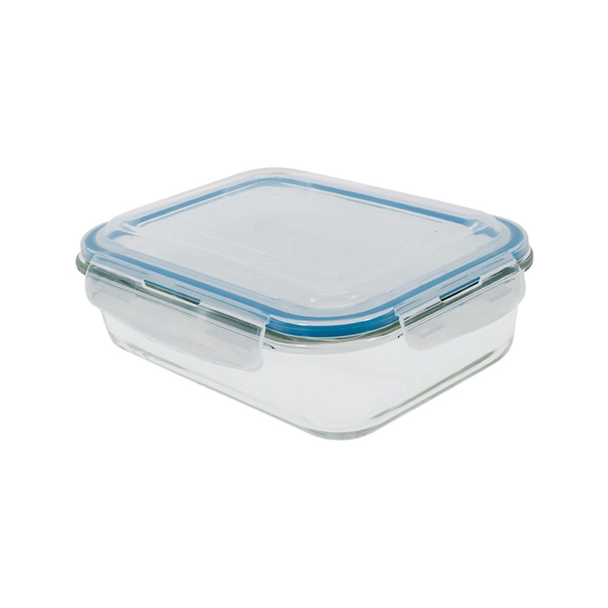 Pote de Vidro Retangular de 1520Ml Com Tampa Transparente - Oikos, marca Oikos - Foto Principal