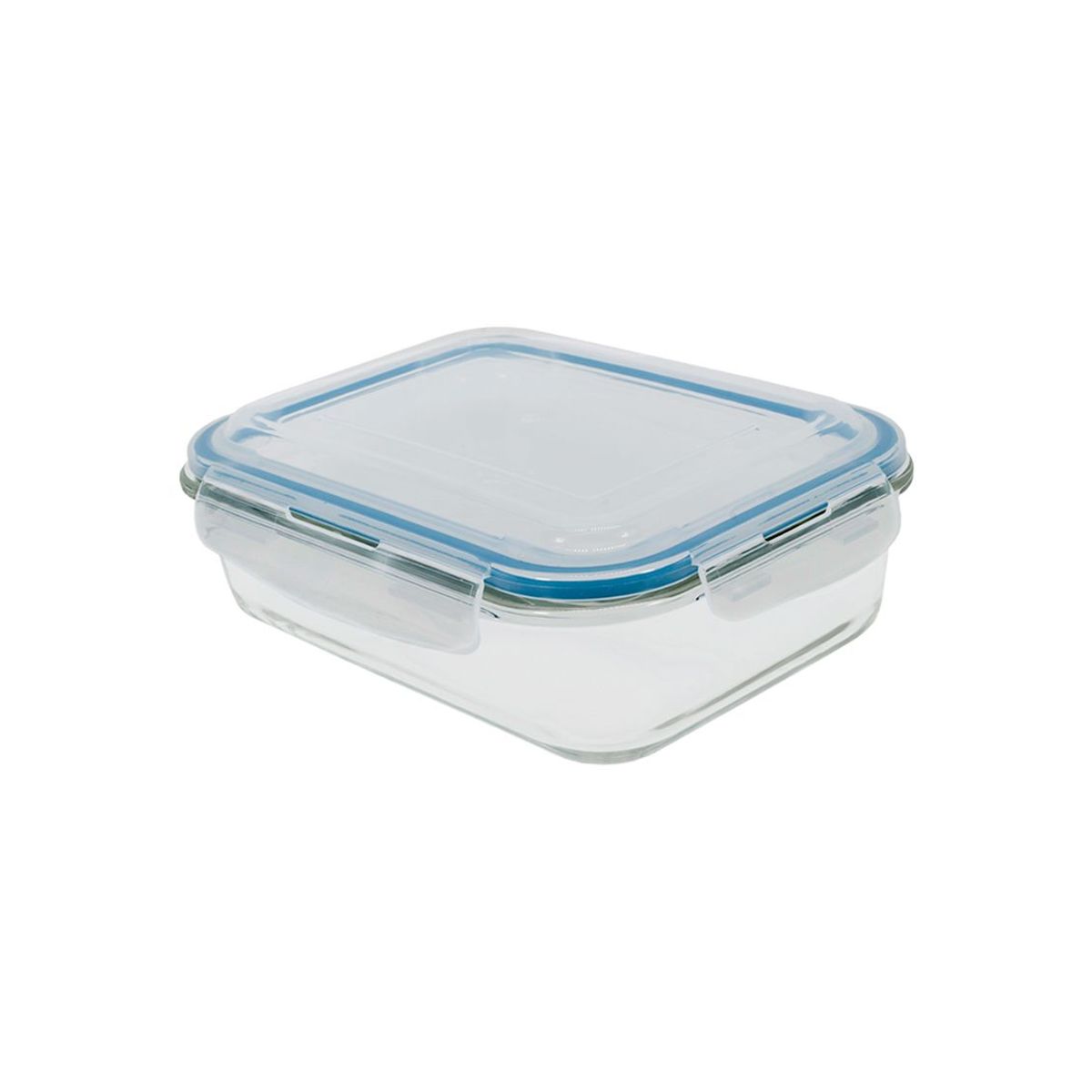 Pote de Vidro Retangular de 1520Ml Com Tampa Transparente - Oikos, marca Oikos - Foto Principal