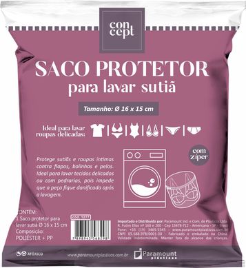 Saco Protetor para Lavar Suti  16 X 15 Cm