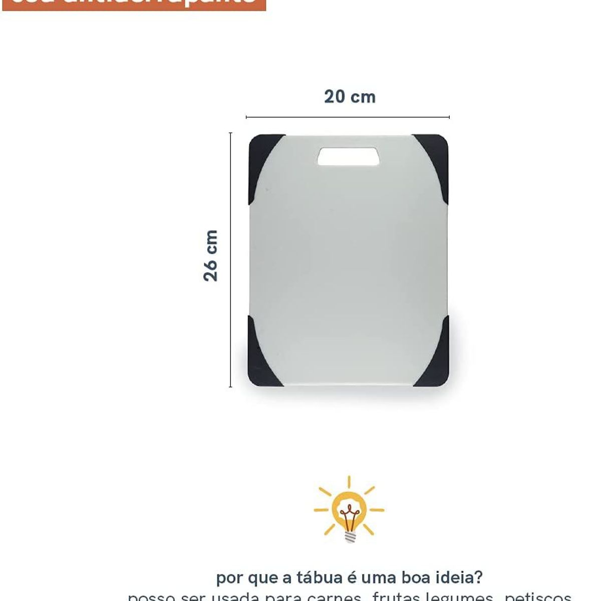 Tábua de Corte 25.5X20.4X0.8 - Oikos, marca Oikos - Foto 2