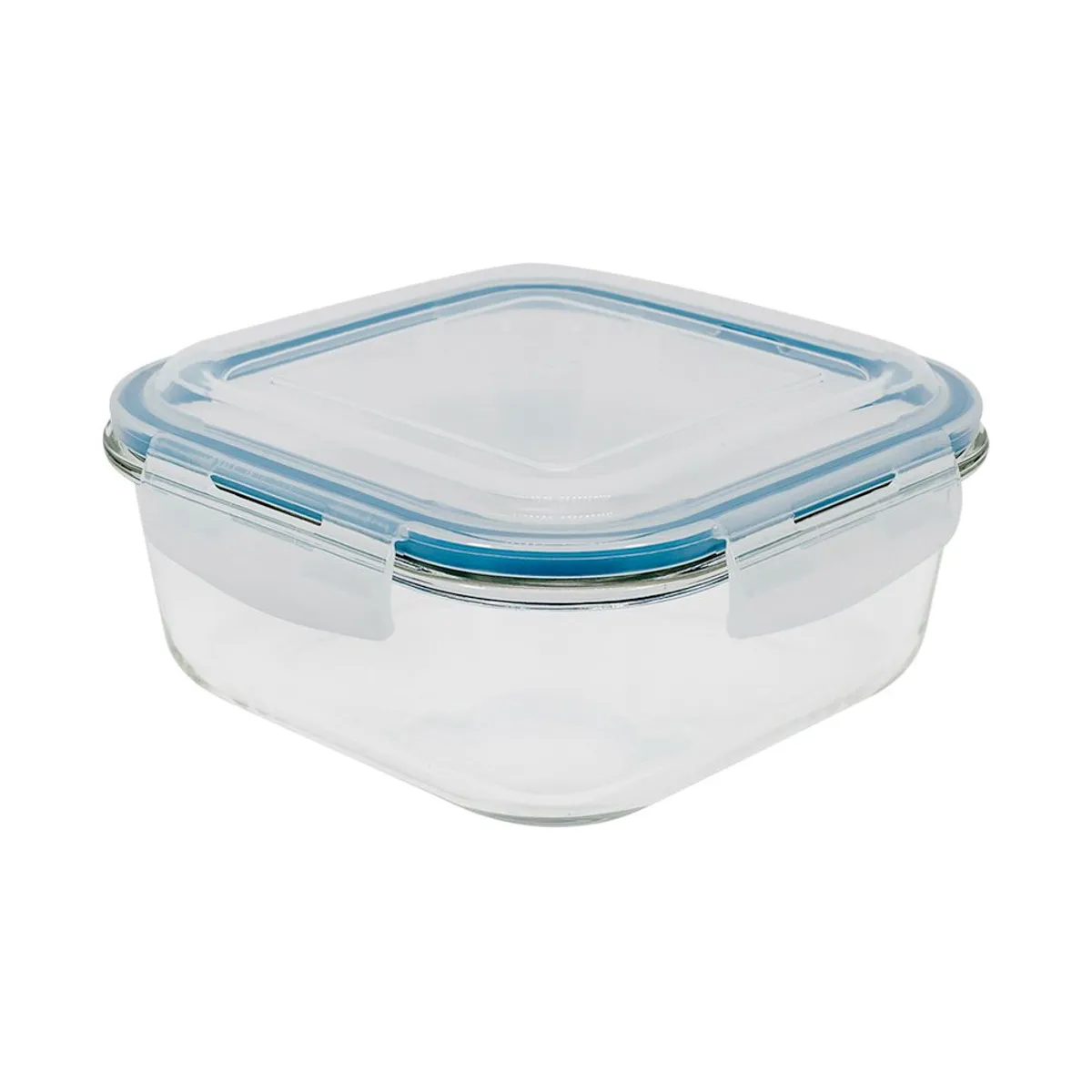 Pote de Vidro Quadrado de 2200Ml Com Tampa Transparente 43,5cmx43,5cmx20cm Oikos, marca Oikos - Foto Principal