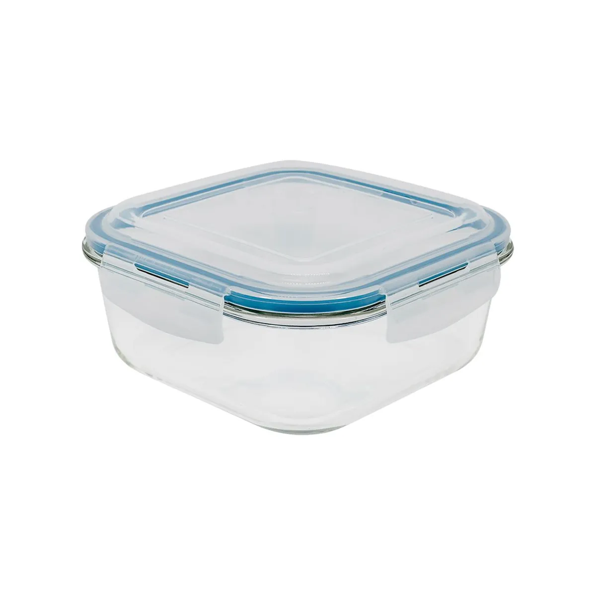 Pote de Vidro Quadrado de 2200Ml Com Tampa Transparente 43,5cmx43,5cmx20cm Oikos, marca Oikos - Foto Principal
