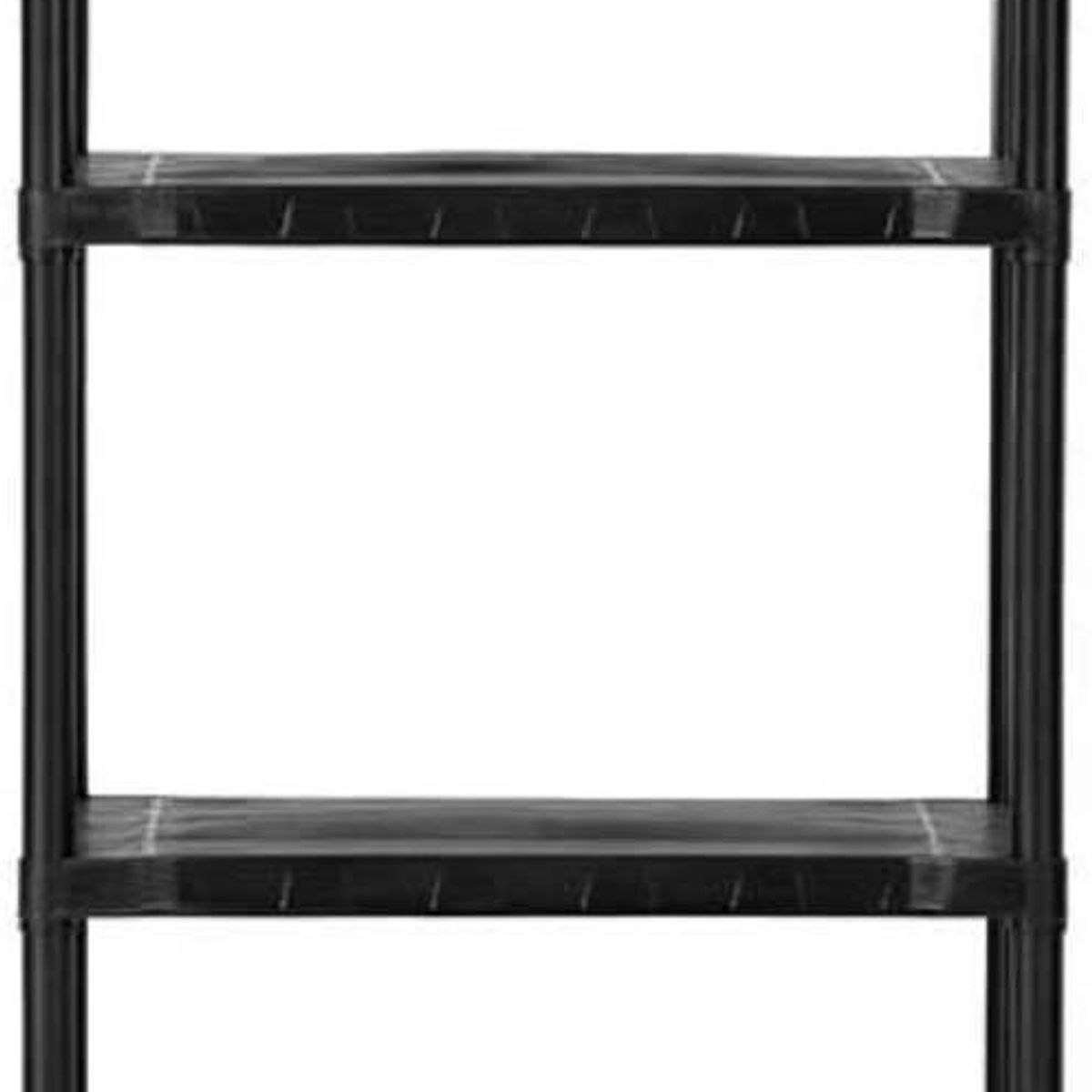 Estante de Plástico com 4 Prateleiras Preta 137x70x38cm 40kg São Bernardo, marca São Bernardo - Foto 2