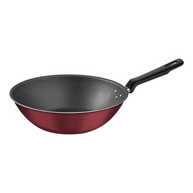 Panela Wok Alumnio 28cm sem Tampa Loreto Vermelho Tramontina
