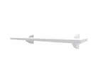 Prateleira de Madeira MDP Branca Com Suporte Tucano 100x25x1,5cm Multivisão