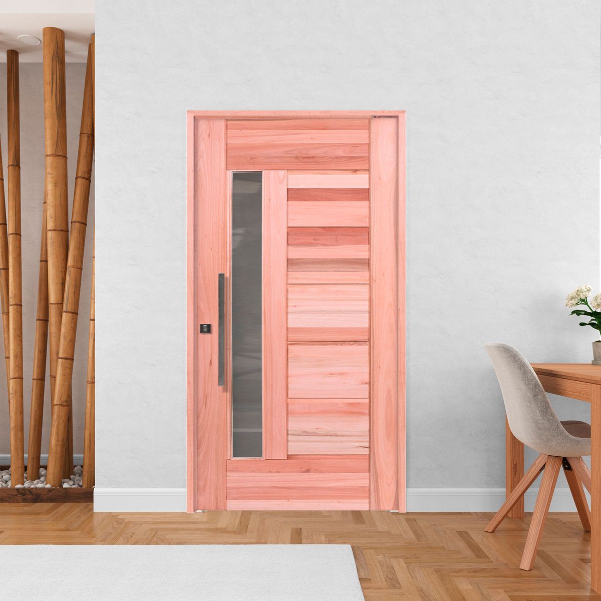 Folha de Porta Madeira Macica Eucalipto Natural 210x102x3,1cm BBR-Visor, marca Esel - Foto 2