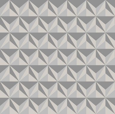 Papel de Parede Geomtrico Bege e Cinza Revex