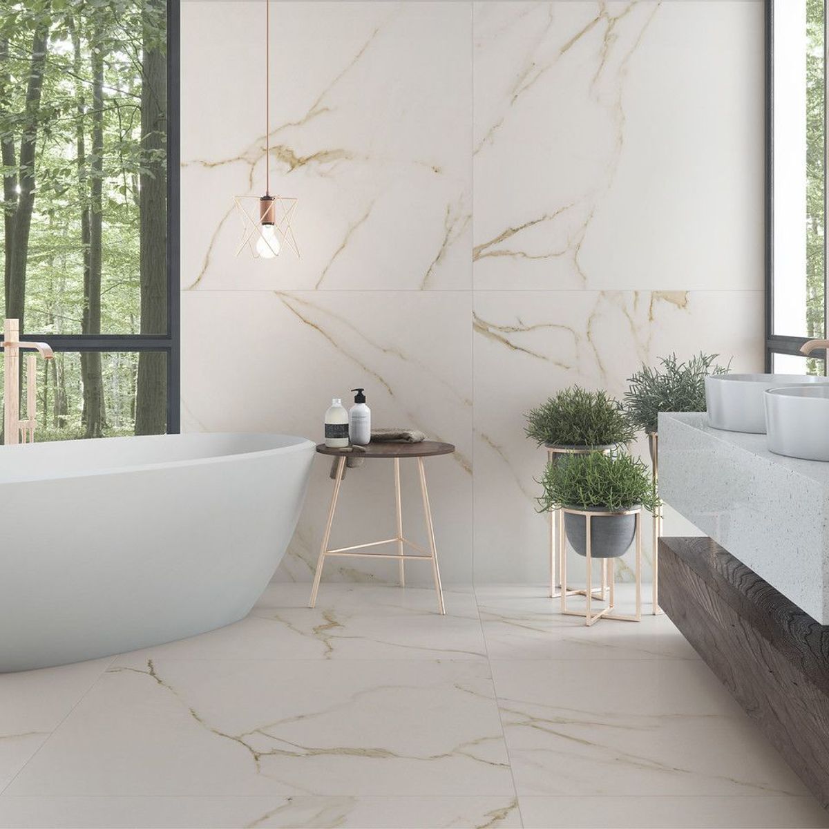 Porcelanato Calacatta Gold Ac 101X101 Pe Cx2,02, marca Elizabeth - Foto Principal