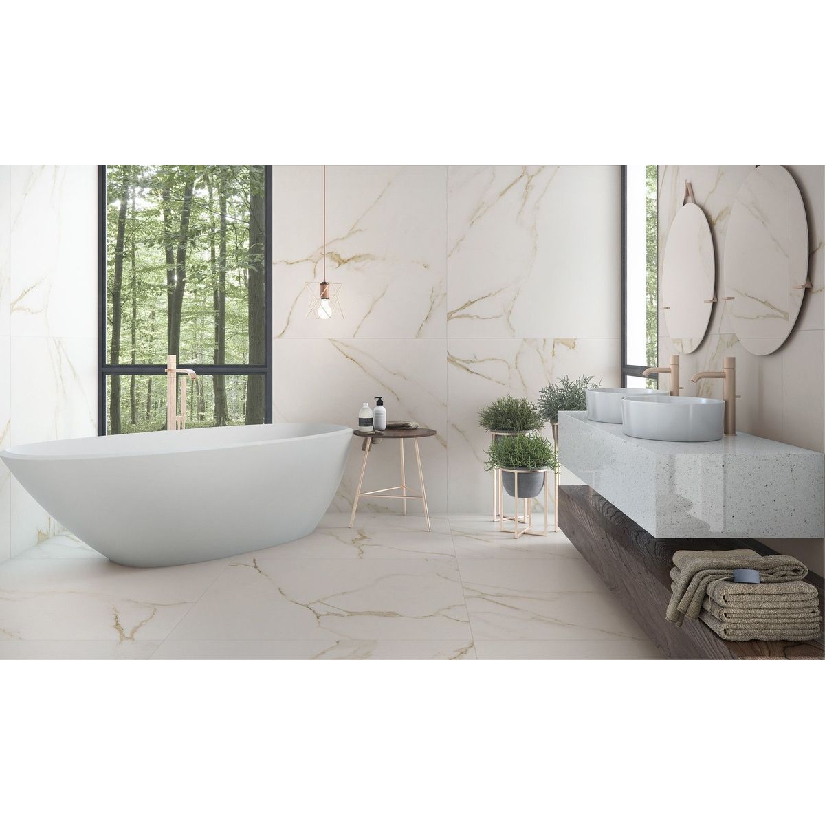 Porcelanato Calacatta Gold Ac 101X101 Pe Cx2,02, marca Elizabeth - Foto Principal