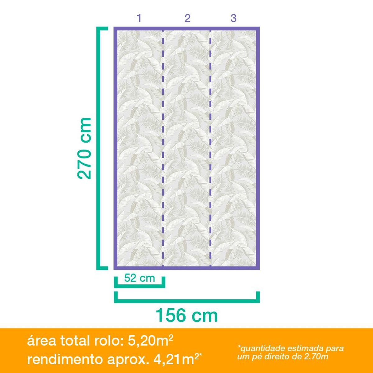 Papel de Parede Folhagens Bege e Cinza Revex, marca Revex - Foto 2