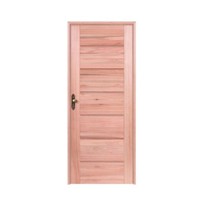 Porta Montada de Giro Madeira Macica Eucalipto Natural Direita 213x84,5x12cm BBB-R
