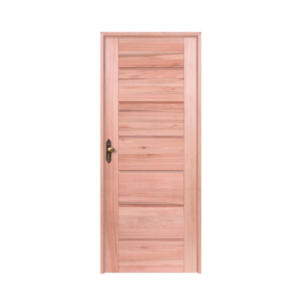 Porta Montada de Giro Madeira Macica Eucalipto Natural Direita 213x74,5x12cm BBB-R, marca Esel - Foto Principal