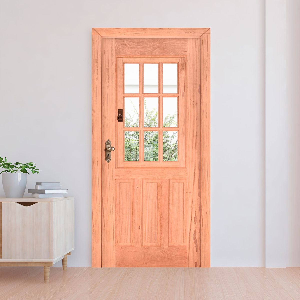 Folha de Porta Madeira Macica Eucalipto Natural 210x72x3,1cm Postigo, marca Esel - Foto 2