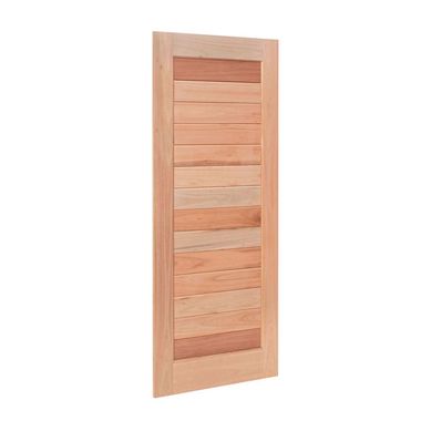 Folha de Porta Madeira Macica Eucalipto Natural 210x92x3,1cm Ripada