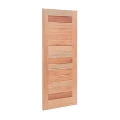 Folha de Porta Madeira Macica Eucalipto Natural 210x92x3,1cm Ripada