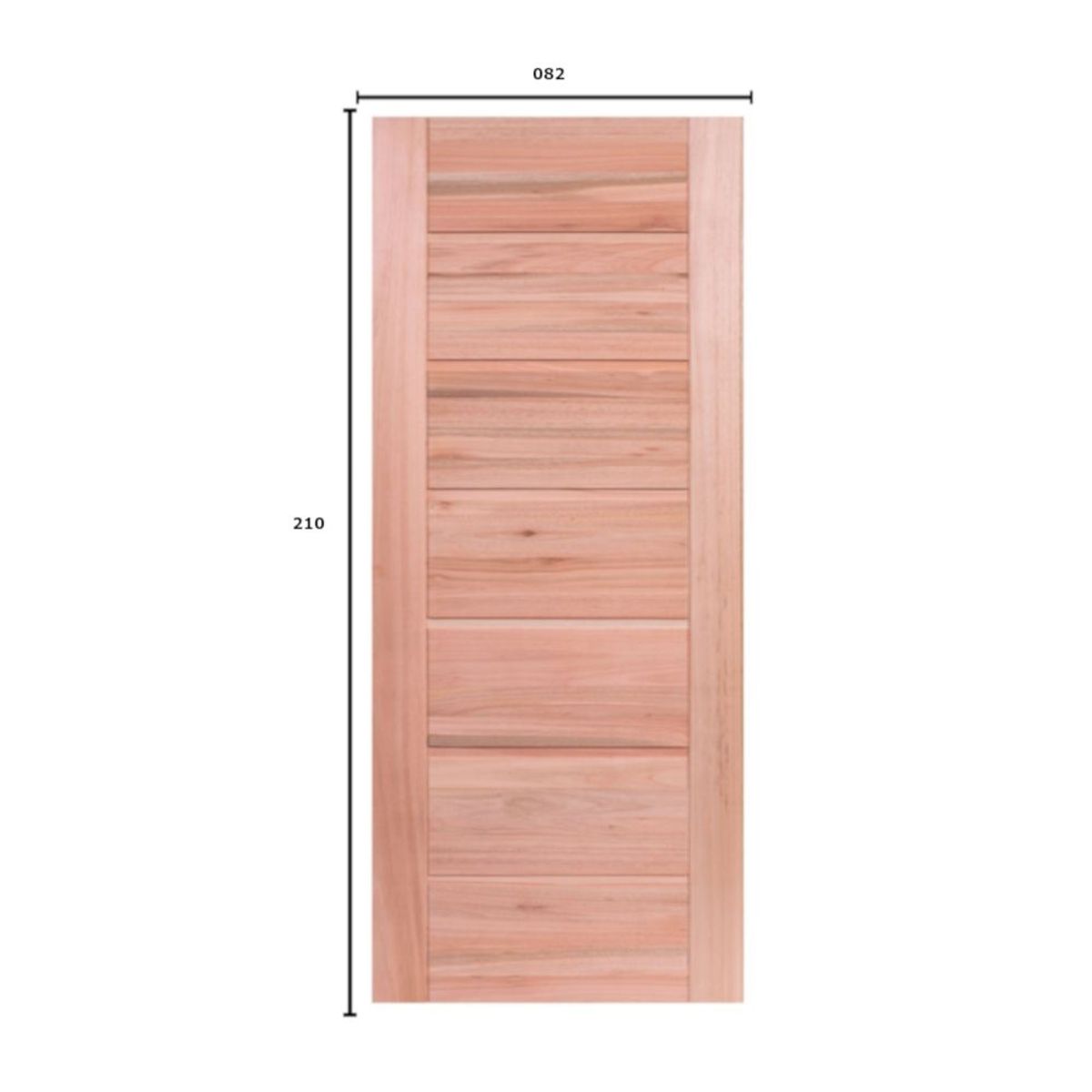 Folha de Porta Madeira Macica Eucalipto Natural 210x82x3,1cm BBB-R, marca Esel - Foto 2