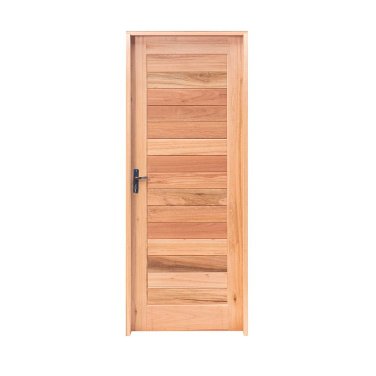 Porta Montada de Giro Madeira Macica Eucalipto Natural Direita 213x84,5x12cm Ripada, marca Esel - Foto Principal