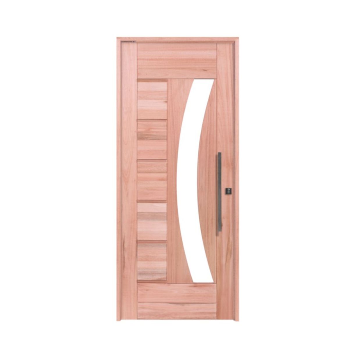 Porta Montada Pivotante Madeira Macica Eucalipto Natural Esquerda 214x117x14cm BBR-Visor, marca Esel - Foto Principal