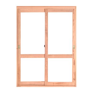 Porta de Correr Madeira Eucalipto Natural 2 Folhas Mveis 216x180x12cm Gold
