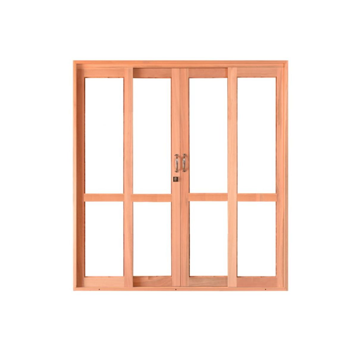Porta de Correr Madeira Eucalipto Natural 4 Folhas Móveis 216x200x12cm Gold, marca Esel - Foto Principal