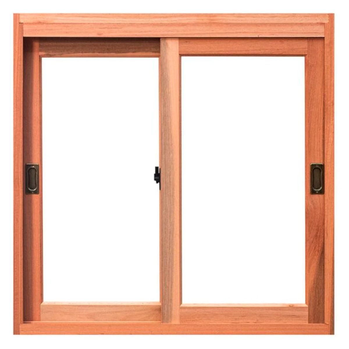 Janela de Correr Madeira Eucalipto Natural 2 Folhas Móveis 100x160x12cm Gold, marca Esel - Foto Principal
