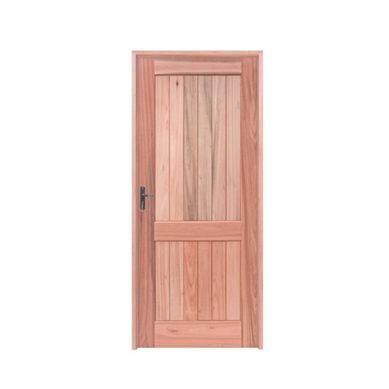 Porta Montada de Giro Madeira Macica Eucalipto Natural Esquerda 213x84,5x12cm Mexicana