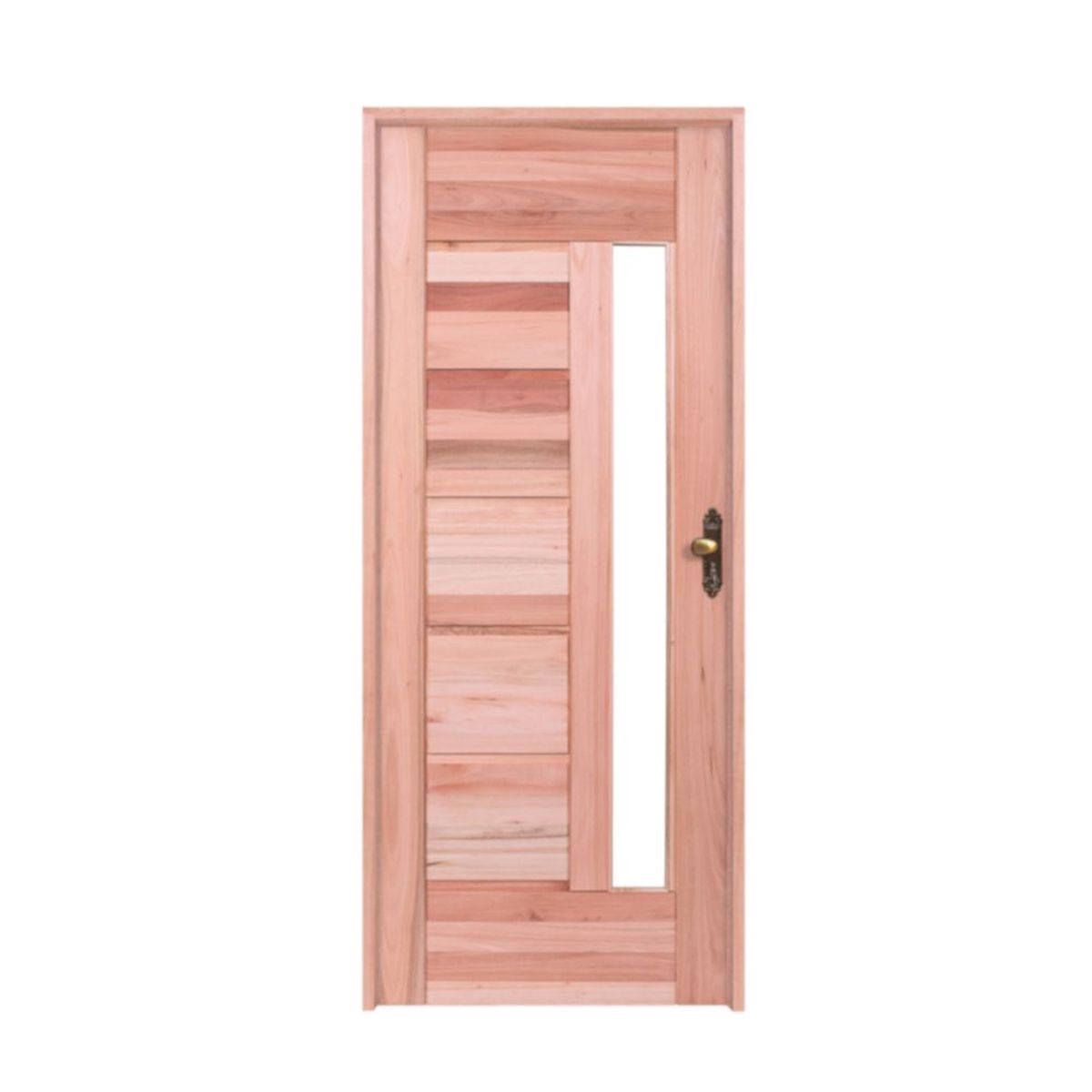 Porta Montada de Giro Madeira Macica Eucalipto Natural Direita 213x84,5x12cm BBR-Visor, marca Esel - Foto Principal