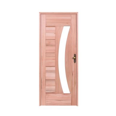 Porta Montada de Giro Madeira Macica Eucalipto Natural Direita 213x84,5x12cm BBR-Visor