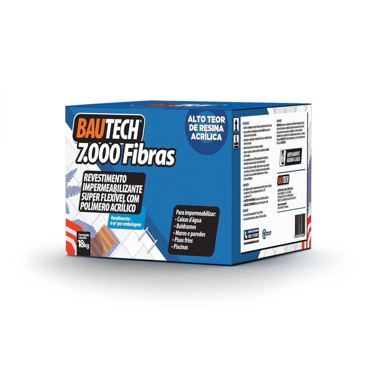 Argamassa impermeabilizante 7000 18 kg Bautech, marca Bautech - Foto Principal