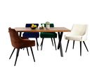 Conjunto Jantar Tablo com 1 Mesa e 4 Cadeiras Just Home Collection