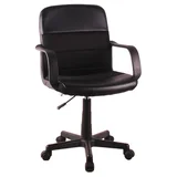 Cadeira Escritorio Couro E Tela Just Home Collection