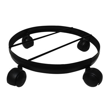 Suporte de cho para Vasos  25cm com rodas preto