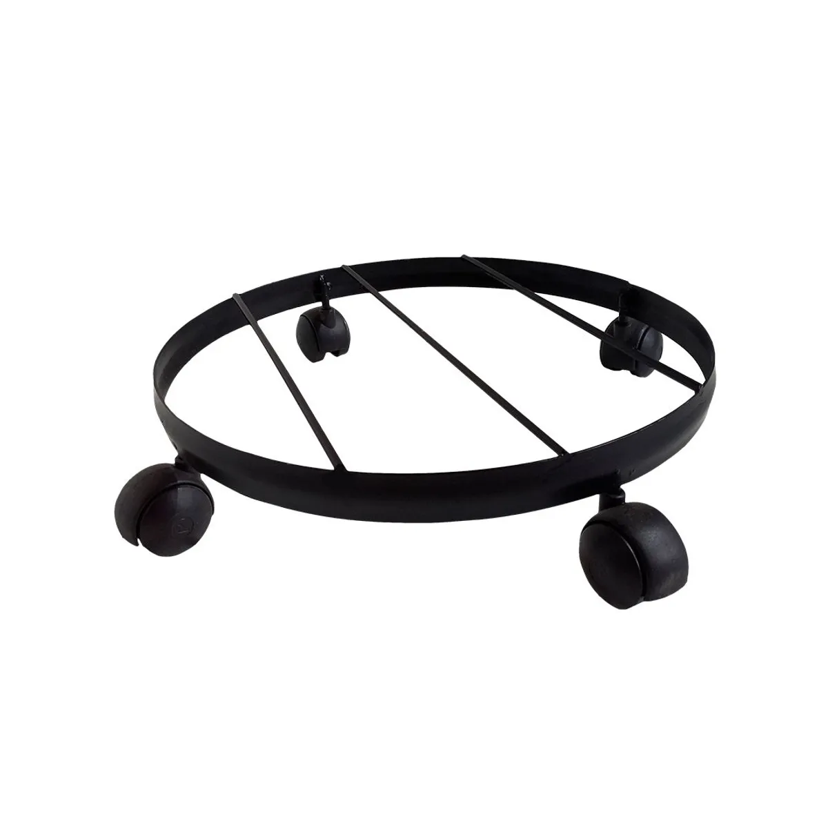 Suporte de chão para Vasos  32cm com rodas preto, marca Alambre - Foto Principal