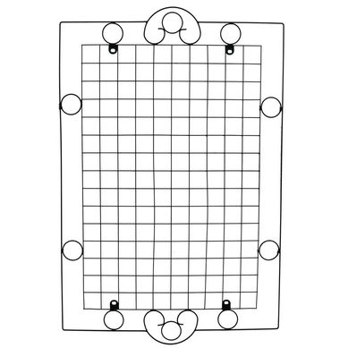 Painel Jardim Vertical Planta Viva 100X76 cm preto