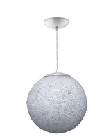 Pendente B/1 Escovado Ball em Acrílico Neo Iluminação