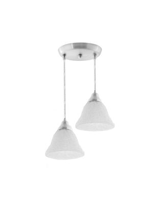 Pendente B/2 Escovado Sino em Acrlico Neo Iluminao
