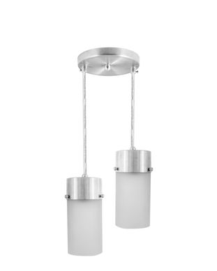 Pendente B/2 Copo Redondo Escovado Neo Iluminao