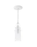 Pendente B/1 Cristal Quadrado Branco Neo Iluminação