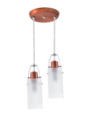 Pendente B/2 Cristal Quadrado Cobre Neo Iluminao