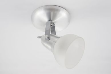 Spot B/1 Escovado Alumnio Vidro Neo Iluminao