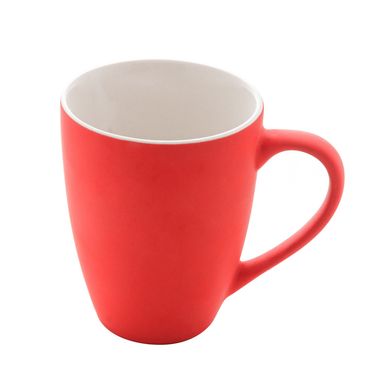 Caneca de Porcelana Soft Touch Vermelha 350ml Lyor